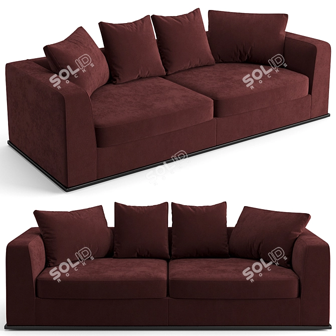 Luxurious B&B Italia Otium Soft - 250cm 3D model image 4