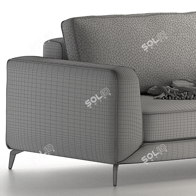 Elegant Orlando Sofa Bed 3D model image 1