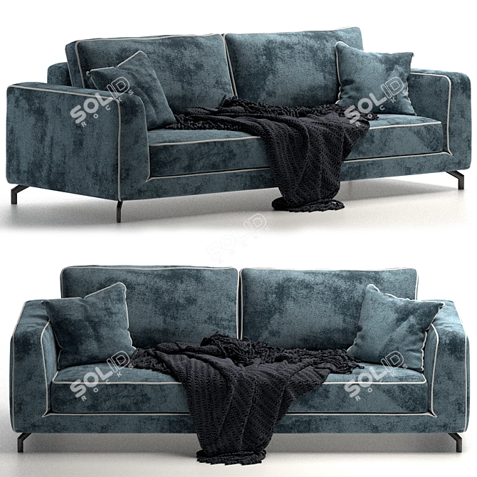 Elegant Orlando Sofa Bed 3D model image 7