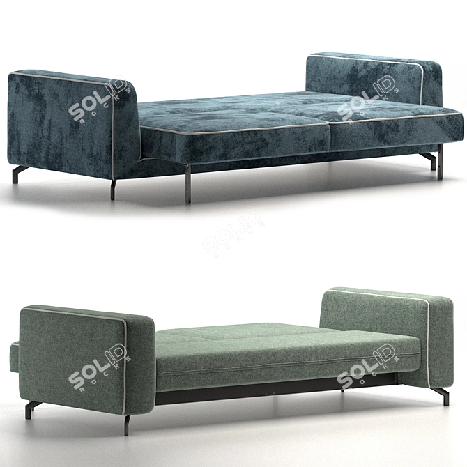 Elegant Orlando Sofa Bed 3D model image 11