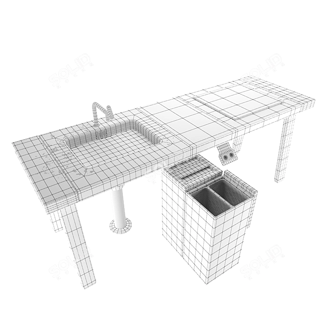 Bulthaup B2 Workbench - Flexible and Stylish Kitchen Solution 3D model image 5