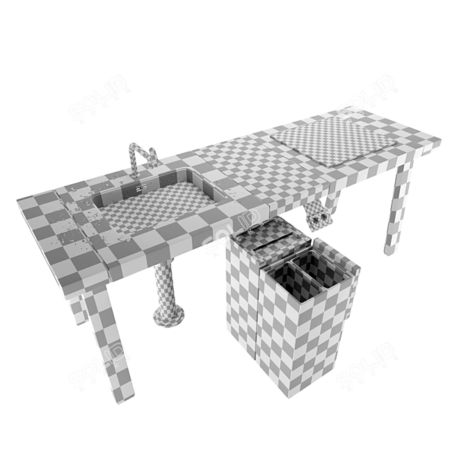 Bulthaup B2 Workbench - Flexible and Stylish Kitchen Solution 3D model image 6