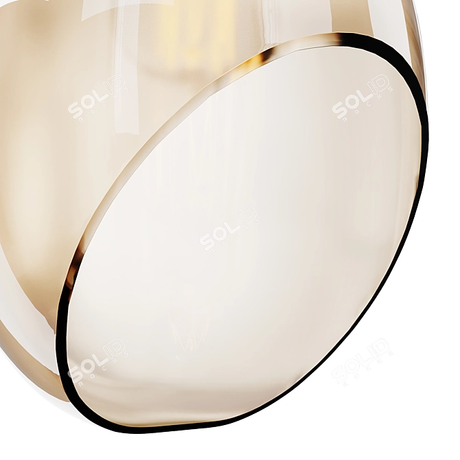 ESTIN Pendant Light, Brown/Blue 3D model image 3