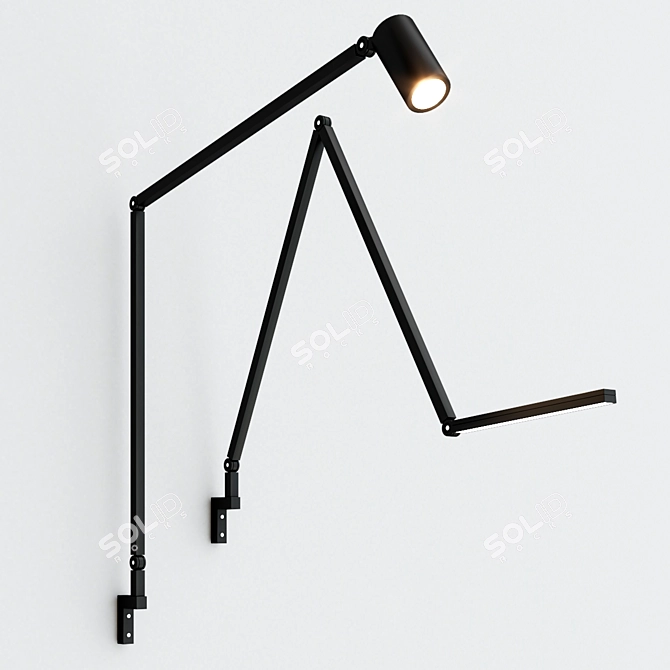 Nemo Untitled Tablewall: Sleek LED Wall Lamp 3D model image 1
