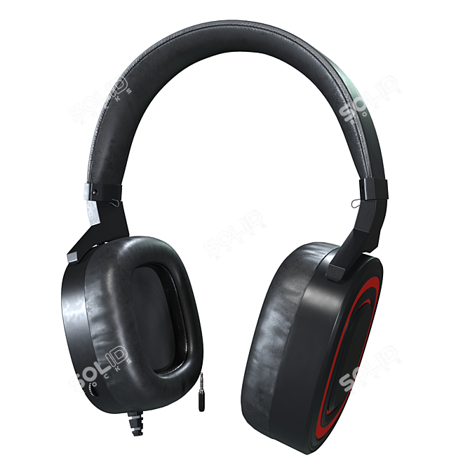 Sleek Sound: Affordable Headphones 3D model image 2