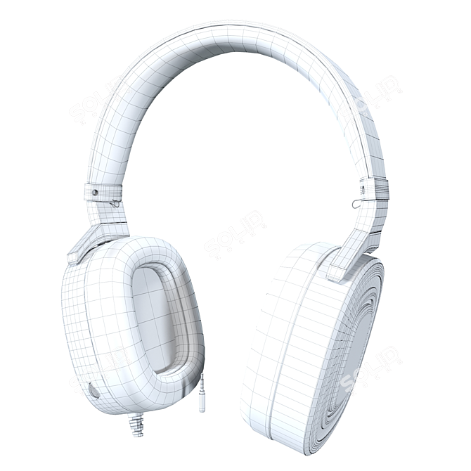 Sleek Sound: Affordable Headphones 3D model image 6