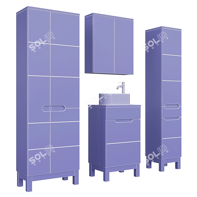 Comad Bali Collection Bathroom Furniture 3D model image 5