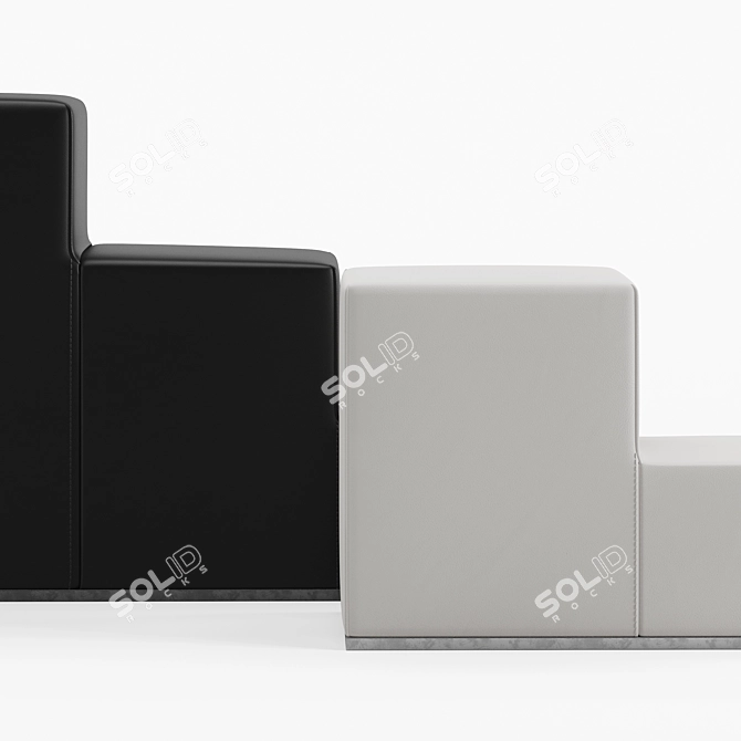 B&B Italia Chess Pouf 3D model image 4