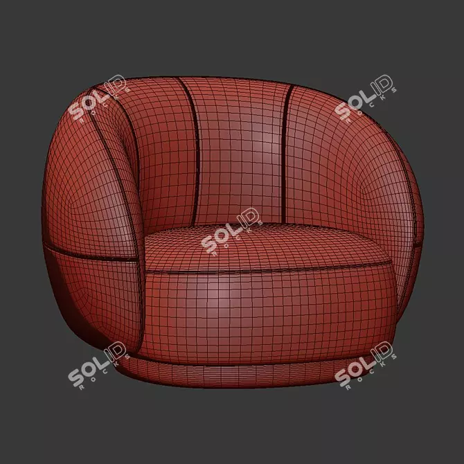 Elegant Julep Armchair - Timeless Comfort 3D model image 5