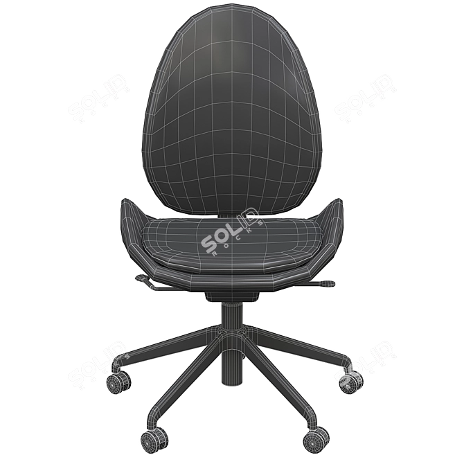 Hattefjäll Beige Office Chair 3D model image 7