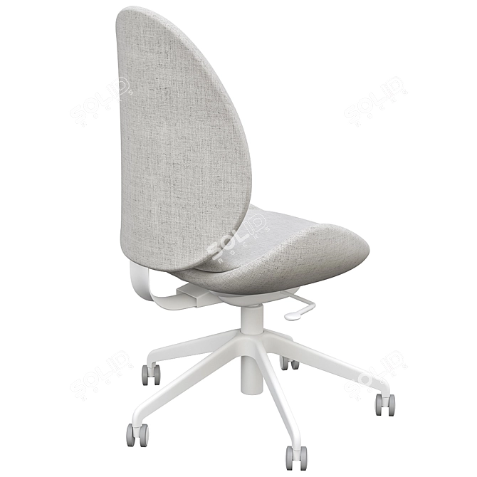 Hattefjäll Beige Office Chair 3D model image 9