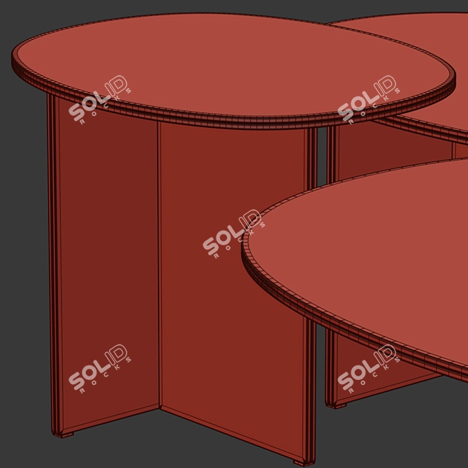 Glas Italia Liquefy Crystal Coffee Table 3D model image 4