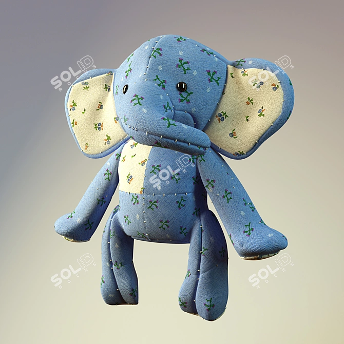 Cuddly Ollie Toy 3D model image 4