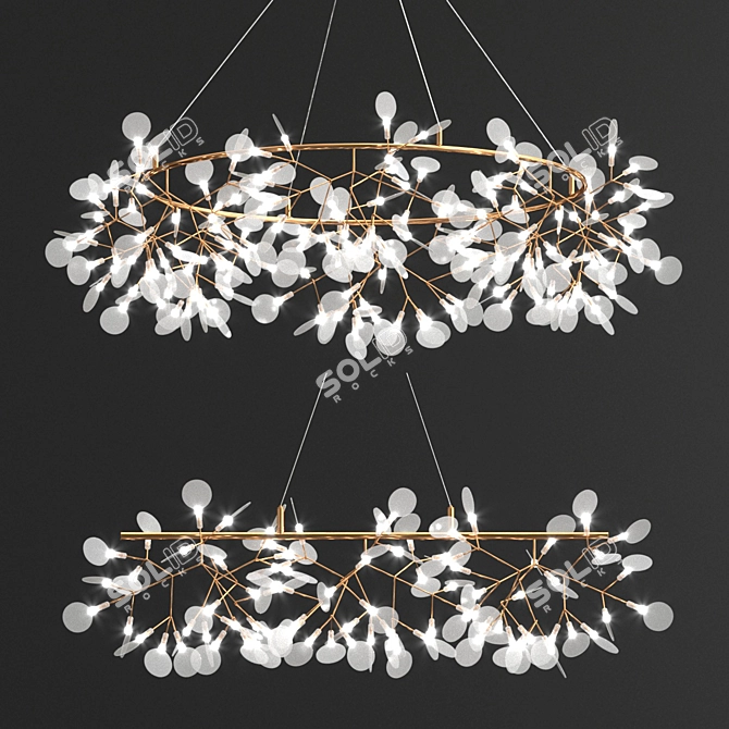 Modern LED Firefly Lamp 3D model image 1