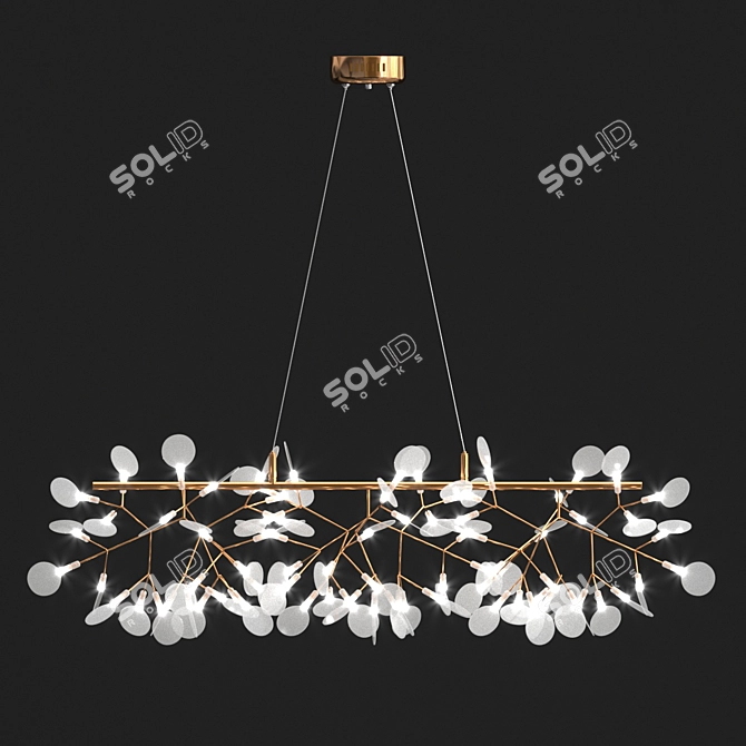 Modern LED Firefly Lamp 3D model image 2