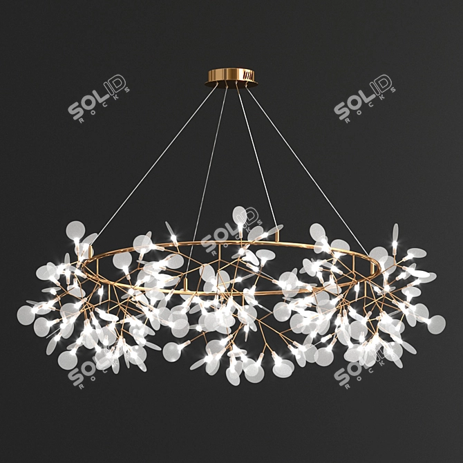 Modern LED Firefly Lamp 3D model image 3