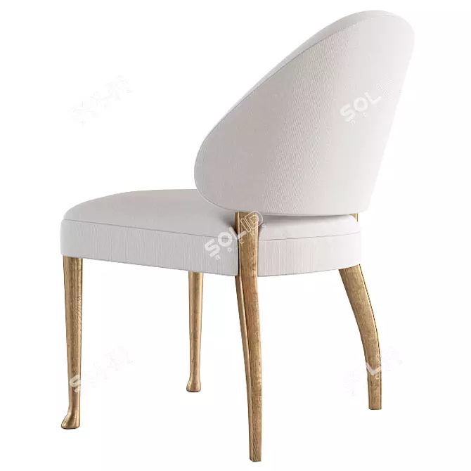 Elegant Josephine Chair by Baker 3D model image 3