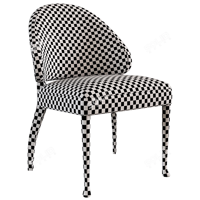 Elegant Josephine Chair by Baker 3D model image 5