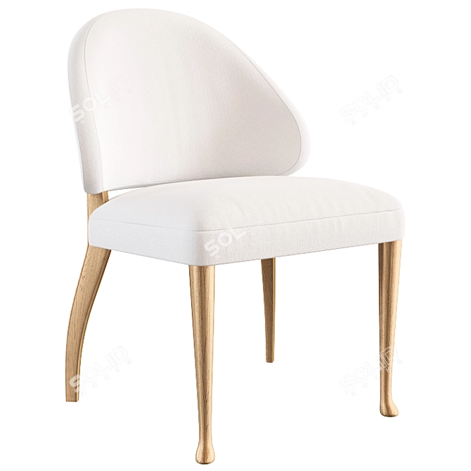 Elegant Josephine Chair by Baker 3D model image 7