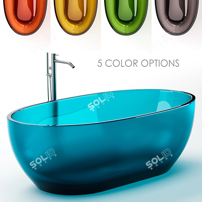 Antonio Lupi Reflex Freestanding Bath 3D model image 1