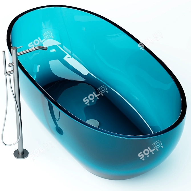 Antonio Lupi Reflex Freestanding Bath 3D model image 3