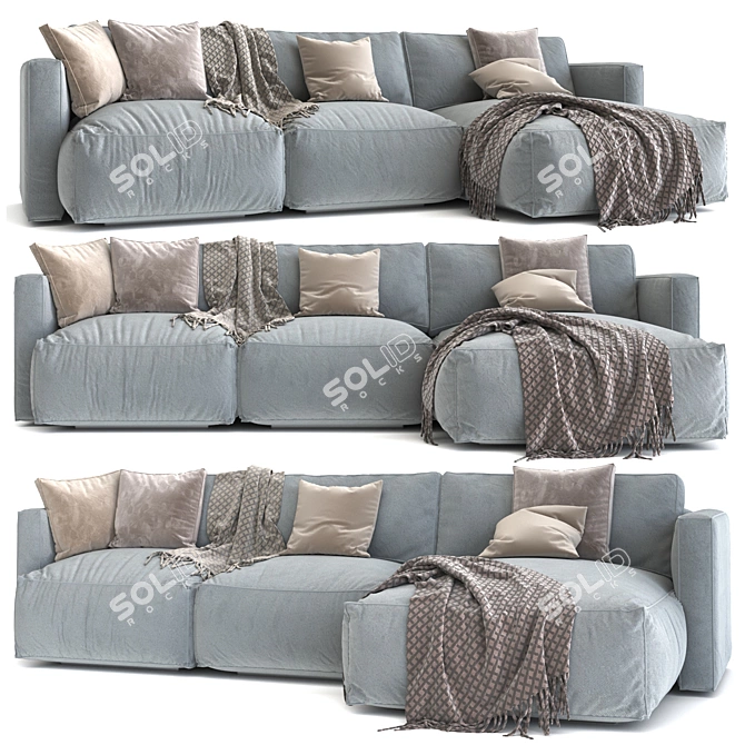 Luxury Swan Le Nuvole Sofa 3D model image 1