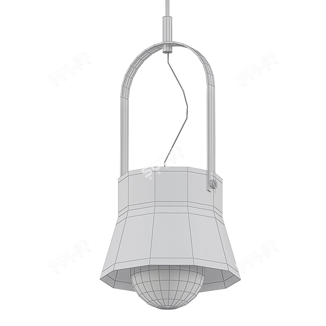 Modern LED Hanging Dome Lights 3D model image 2