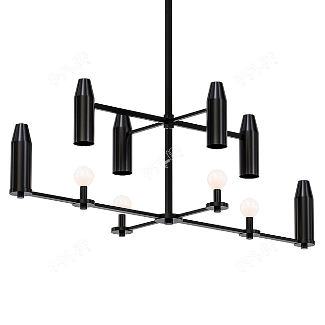 Elegance in Motion: Chamber Chandelier 3D model image 1