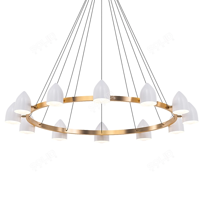 Italian Modern Gotico Chandelier 3D model image 1