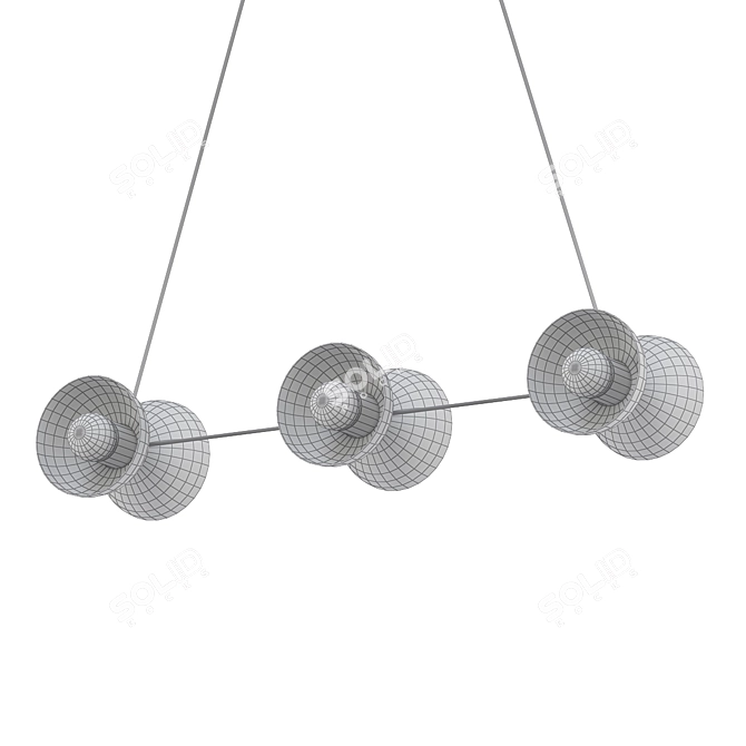 Trapeze Pendant Light 3D model image 2