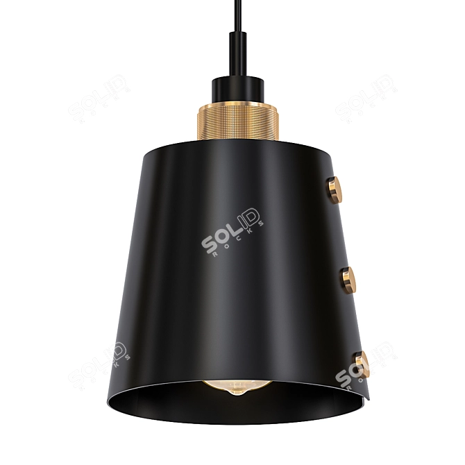 Sleek Pendant Light: Hooked 1.0 3D model image 1