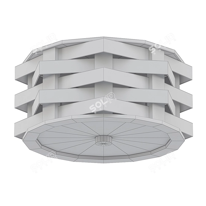 Ella Woven Ceiling Light 3D model image 2