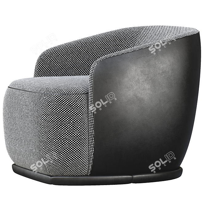 Tamino Designer Armchair 3D model image 3