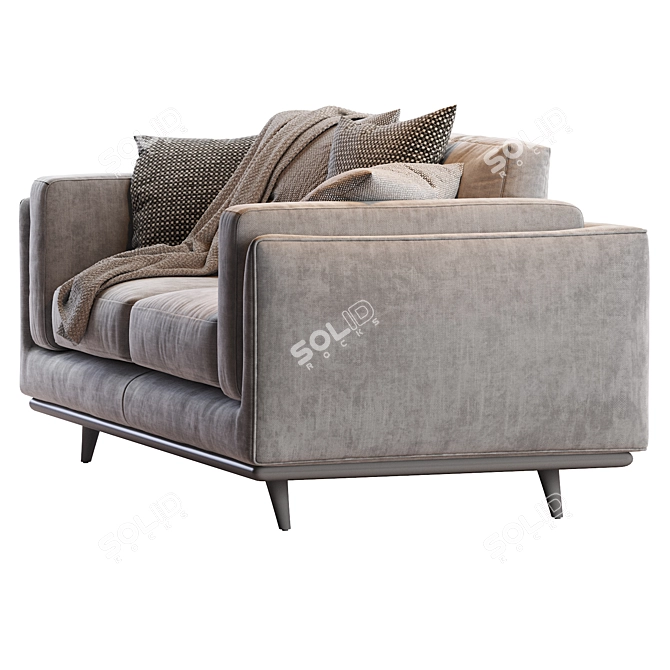 Zander Sofa: Stylish & Comfortable Couch 3D model image 2