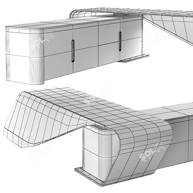 Bentley Motors Design Styal Desk 3D model image 5