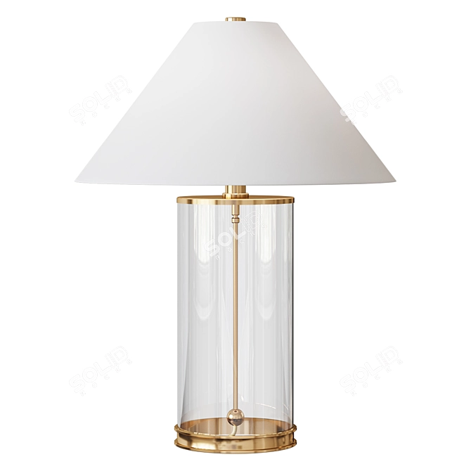 American Elegance Table Lamp 3D model image 1