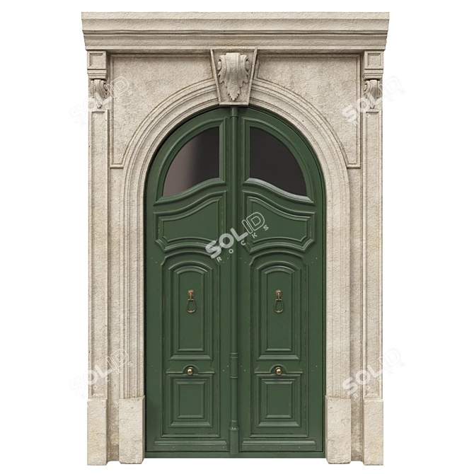 Classic 3D Max Door - 1700mm x 3260mm 3D model image 1