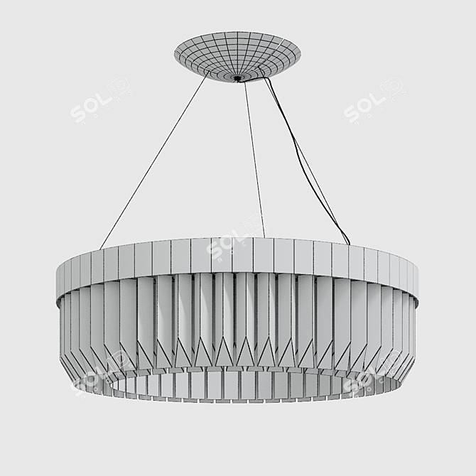 Elegant Patrizia Volpato Pendant Chandelier 3D model image 4