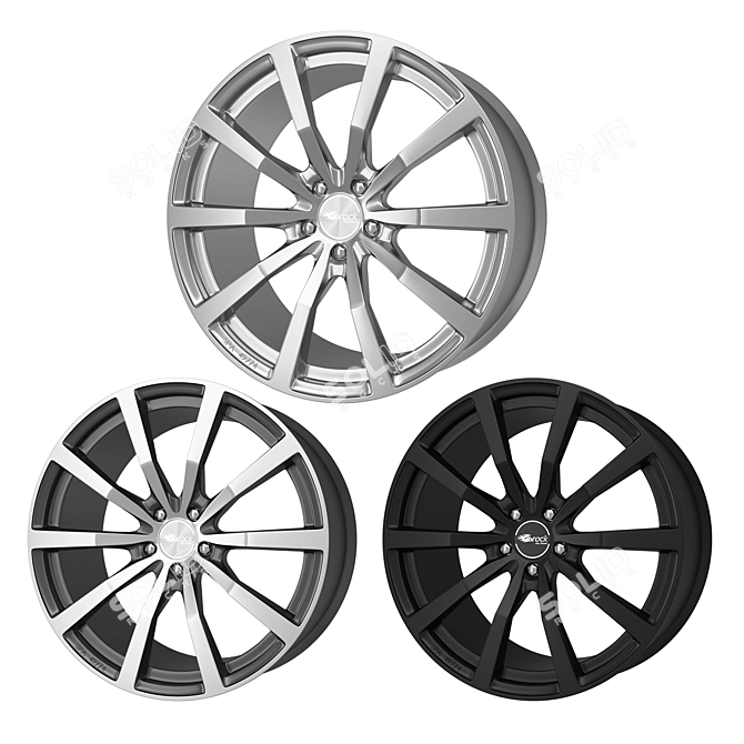 Brock B32 Alloy Wheel - 21 Inch 3D model image 1