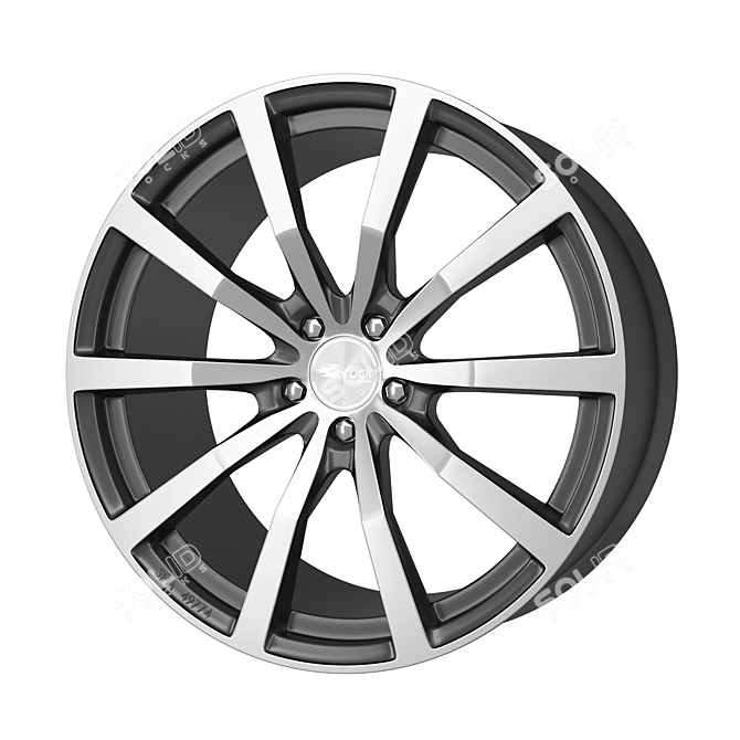 Brock B32 Alloy Wheel - 21 Inch 3D model image 2