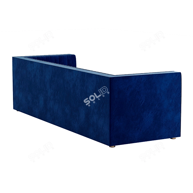 Buenos Aires Velvet Sofa: Comfort & Style 3D model image 4