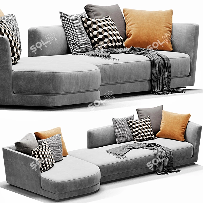 Verzelloni Lyndon: Modern Italian Sofa 3D model image 8