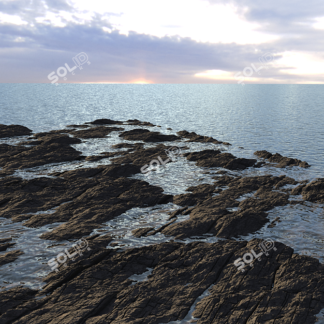 Seamless Sea Cliff Textures 3D model image 14