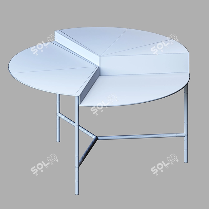 Modern Round Coffee Table 3D model image 2