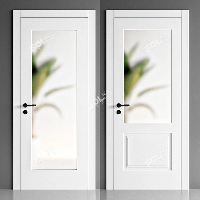 Garofoli 4-Piece Door Set 3D model image 2