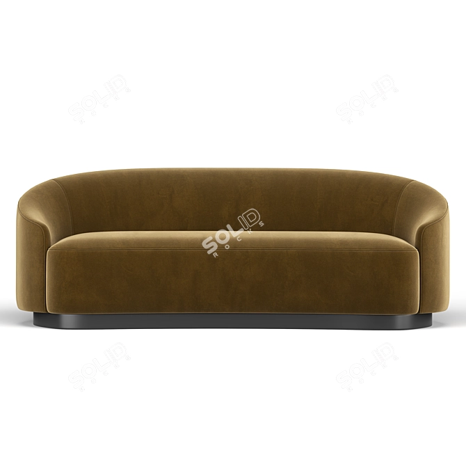 Modern 3D Turner Sofa 3D model image 2