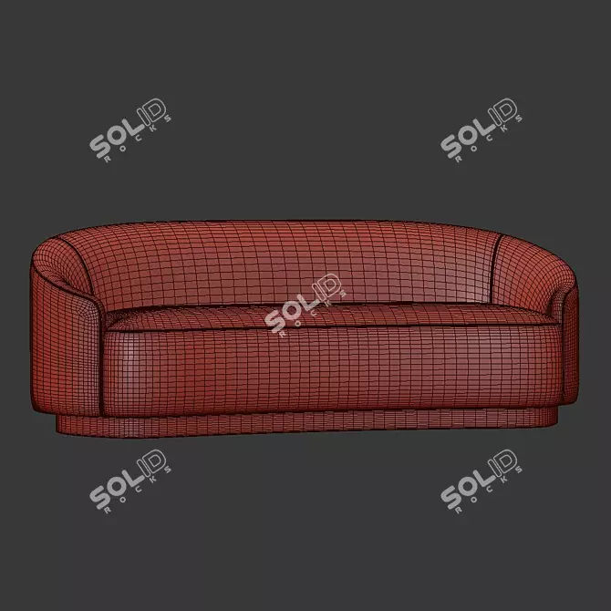 Modern 3D Turner Sofa 3D model image 4