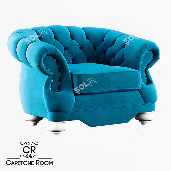 Luxury OM Armchair: Koh-I-Noor 3D model image 1