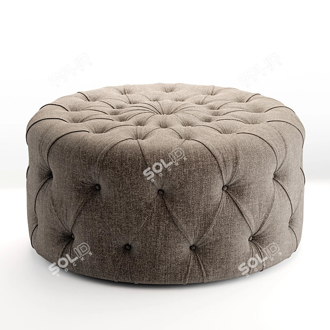 Borzalino Pouf: Eurostile Chic 3D model image 2