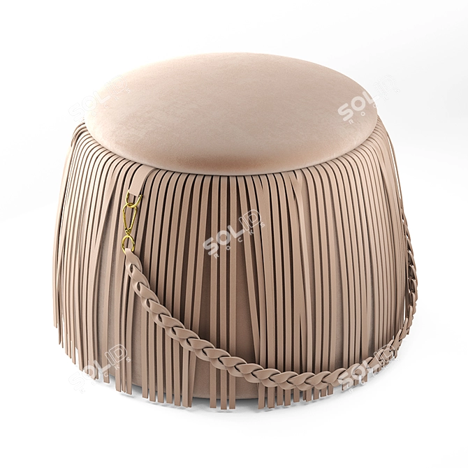 Title: RIBBON Jetclass Pouf 3D model image 2